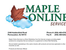 Tablet Screenshot of mapleonlineservices.com